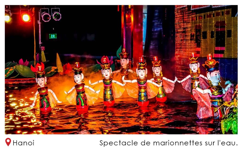 Spectacle de marionnettes sur leau a Hanoi