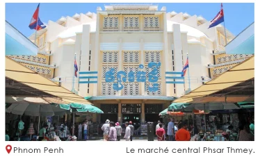le marche central Phsar Thmey de Phnom Penh p