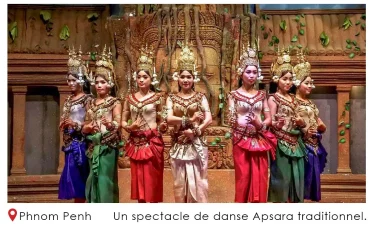 un spectacle de danse Apsara traditionnel p