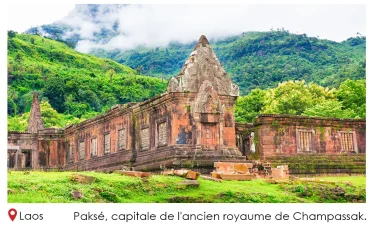 Paksé, capitale de l'ancien royaume de Champassak.