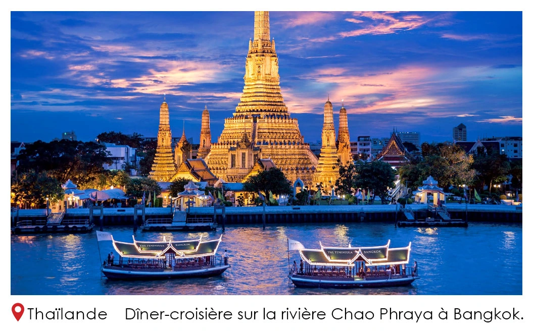 thailande Dîner croisière sur la rivière Chao Phraya à Bangkok
