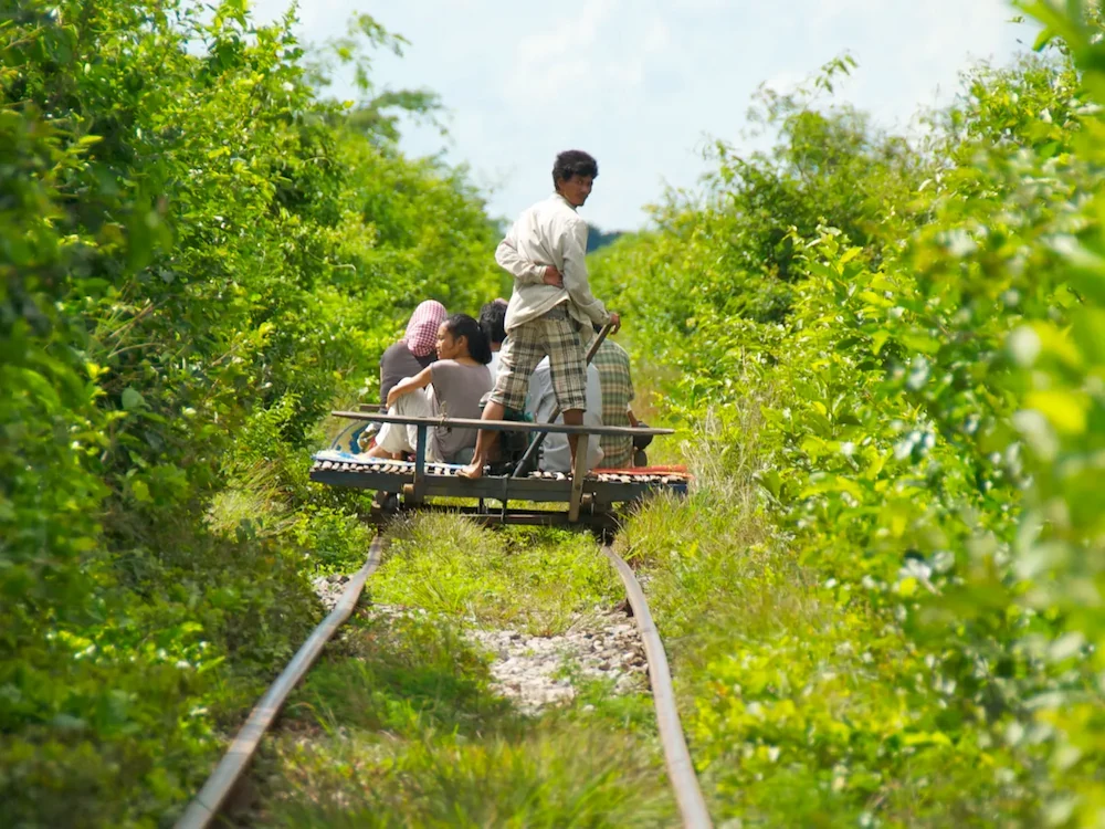 battambang train bambou