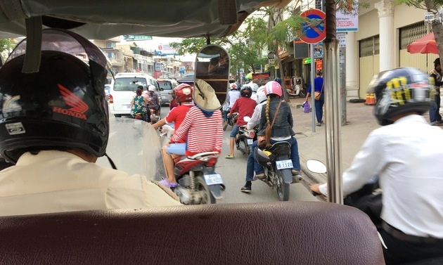 un réseau de transport au cambodge